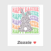 Retro Sunset Rabbit Sticker (Vel)