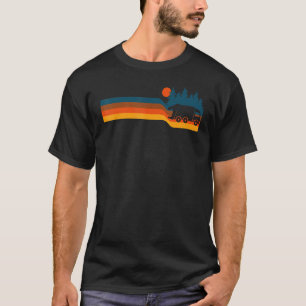 Retro Sunset Recycling Trash Kinder afval T-shirt