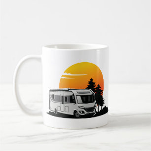 Retro Sunset RV Motorhome Owner Gift, motorhome Ca Koffiemok