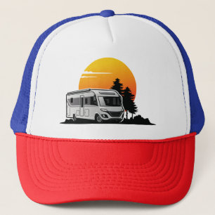 Retro Sunset RV Motorhome Owner Gift, motorhome Ca Trucker Pet