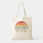  Retro Sunset San Francisco Golden Gate Bri Tote Bag (Achterkant)