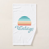 Retro Sunset+ script gestoord Bad Handdoek (Handdoek)