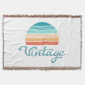 Retro Sunset+ script gestoord Deken (Voorkant)