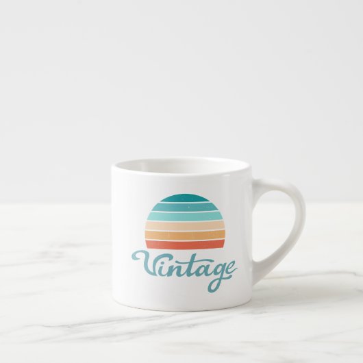 Retro Sunset+ script gestoord Espresso Kop (Rechts)