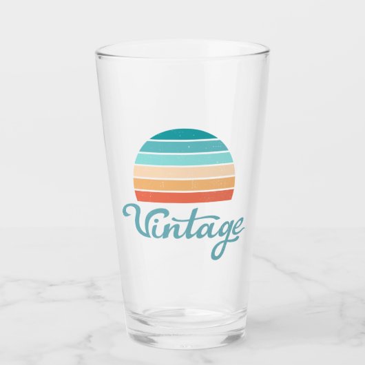 Retro Sunset+ script gestoord Glas (Voorkant)