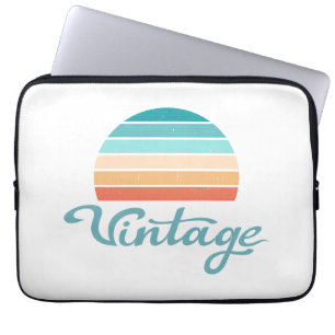 Retro Sunset+ script gestoord Laptop Sleeve