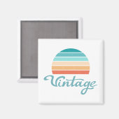 Retro Sunset+ script gestoord Magneet (Voorkant / Achterkant)