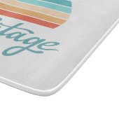 Retro Sunset+ script gestoord Snijplank (Hoek)