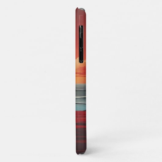  Retro Sunset Seashore Case-Mate iPhone Case (Achterkant/links)