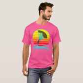 Retro Sunset Skydiving T-shirt (Voorkant volledig)