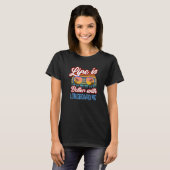 Retro Sunset Slogan met Longboarding T-shirt (Voorkant volledig)