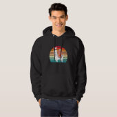 Retro Sunset Sloth Llama Wandelteam - Sloth Ridin Hoodie (Voorkant volledig)