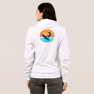 Retro Sunset Surfen _  Strandvibes Hoodie