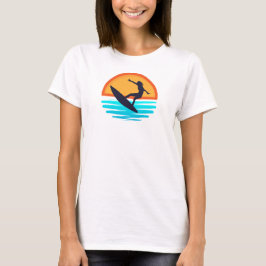 Retro Sunset Surfen _  Strandvibes T-shirt