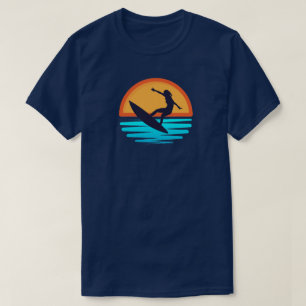 Retro Sunset Surfen _ Strandvibes T-shirt