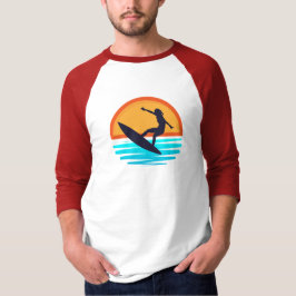 Retro Sunset Surfen _  Strandvibes T-shirt
