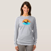 Retro Sunset Surfen _  Strandvibes T-shirt (Voorkant volledig)