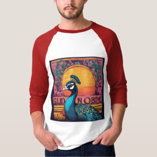 Retro Sunset T-shirt – Cool Peacock Baby