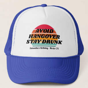 Retro Sunset Vakantie 20e 30e 40 Verjaardagsselect Trucker Pet