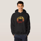 Retro Sunset Vanagon Syncro 4x4 Bus Hoodie (Voorkant volledig)