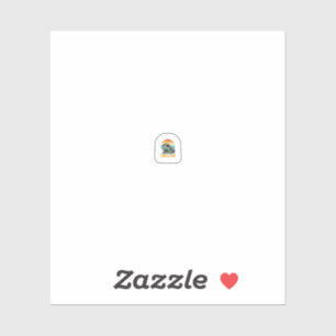 Retro Sunset Vintage Gravure Vector D Schildpad Va Sticker