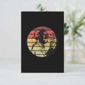 Retro Sunset Welding Silhouette Gifts Bedankkaart (Staand voorkant)