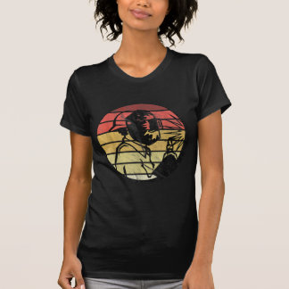Retro Sunset Welding Silhouette Gifts T-shirt