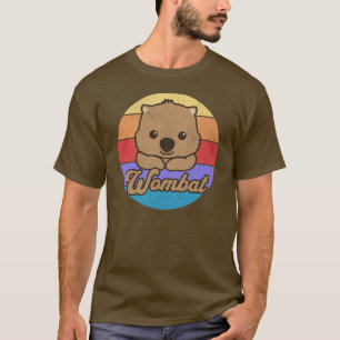 Retro Sunset Wombat T-shirt
