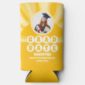 Retro Sunshine Foto Afstudeerfeest (Voorkant)