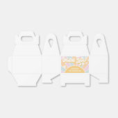 Retro Sunshine Pastel Daisy Birthday Bedankdoosjes (Uitgevouwen)