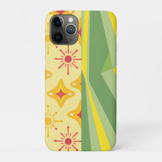Retro Sunshine Patterns – Bold Colorful iPhone 11 Pro Hoesje