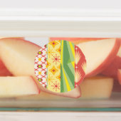 Retro Sunshine Patterns – Bold Colorful  Labels (Aangebracht)