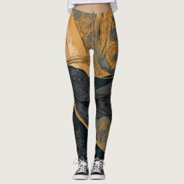 Retro Sunshine Patterns – Bold Colorful  Leggings