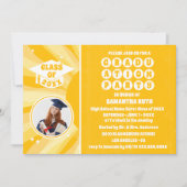 Retro Sunshine Photo Graduation Party Invitation (Devant)