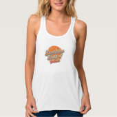 Retro "Sunshine State of Mind" Quote Tanktop (Voorkant)