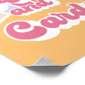 Retro Sunshine Verjaardag Gift Tafel Poster (Hoek)