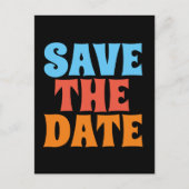 RETRO SUPER 1960'S ENREGISTRER LA DATE Cartes post (Devant)