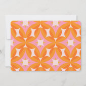 Retro Super 60s les années 70 Invitation (Dos)