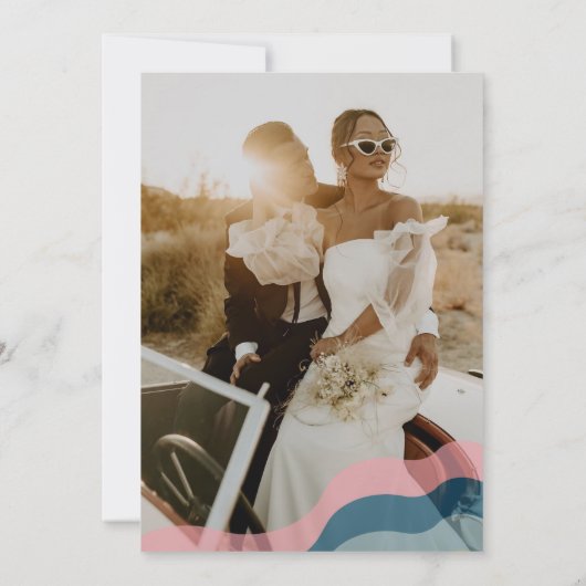 Rétro super Enregistrer les invitations de date -  (Dos)