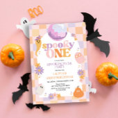 Retro Super Halloween première invitation annivers