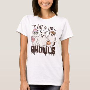 Retro Super Let's Go Ghouls T-shirts Halloween