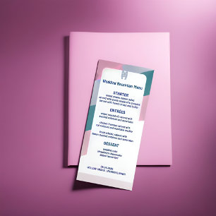 Retro Super mariage Menu - Un voyage vers la nosta