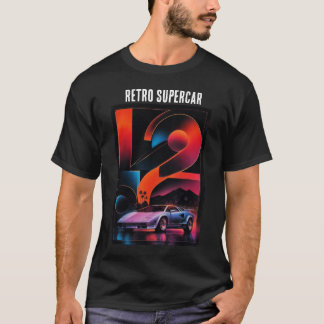 Retro Supercar Racing Vintage Grafische T-shirt