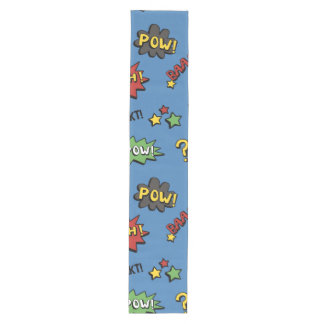 Retro Superheld Kinder Patroon Medium Tafelloper