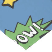 Retro Superheld Kinder Patroon Medium Tafelloper (Hoek)