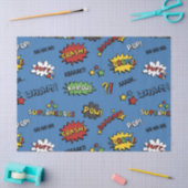 Retro Superheld Kinder Patroon Tissuepapier (Craft)