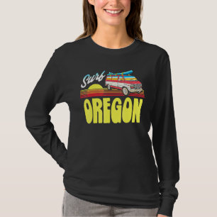 Retro Surf Oregon Sunset en Van Achttiger T-shirt