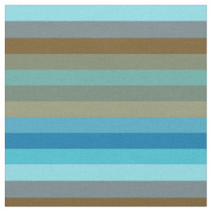 Retro Surf Streep 1970s Strand Regenboog Stof