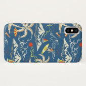 Retro Surf Tropical Patroon Case-Mate iPhone Case (Achterkant (horizontaal))