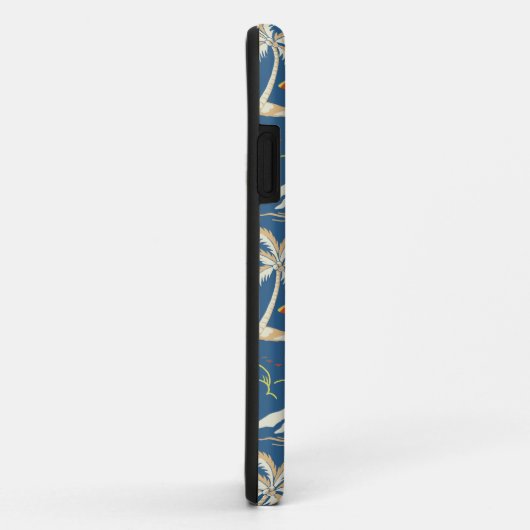 Retro Surf Tropical Patroon Case-Mate iPhone Case (Achterkant/rechts)